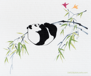 Mixed Pandas Set of 3 (One of each design) Paper Towel Replacements | Swedish Dishcloths