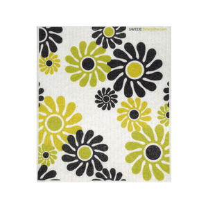 Modern Flowers One Swedish Dishcloth