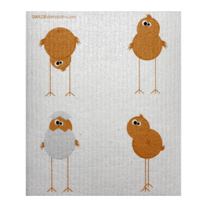 Funny Chickens One Swedish Dishcloth