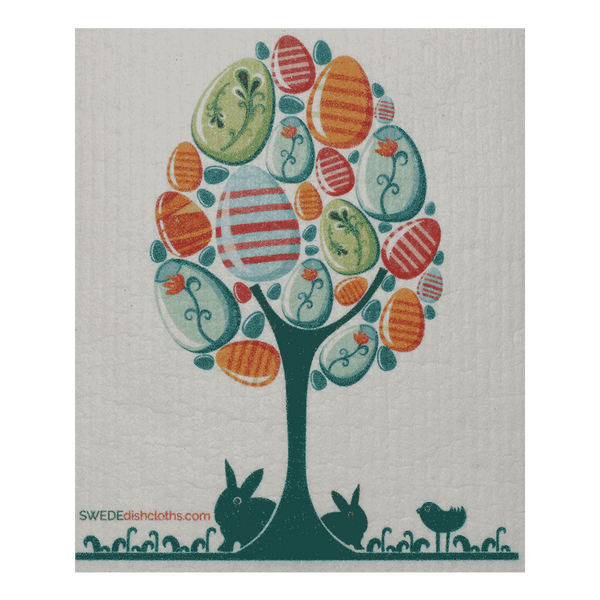 Easter Egg Tree One Swedish Dishcloth
