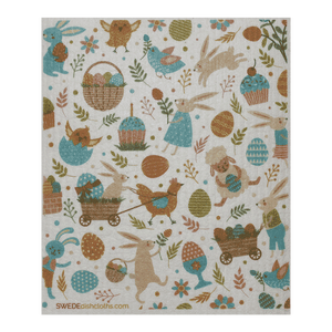 Easter Collage One Swedish Dishcloth