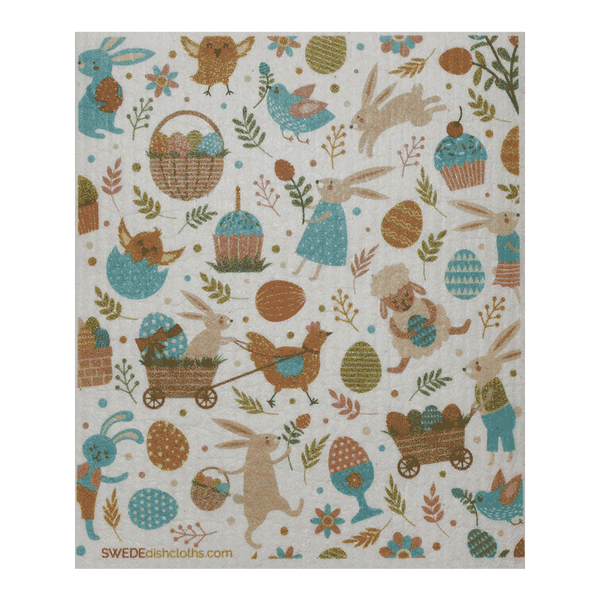 Easter Collage One Swedish Dishcloth
