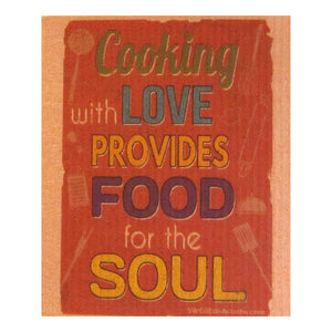 Food for the Soul on Orange One cloth Swedish Dishcloths | ECO Friendly Absorbent Cleaning Cloth