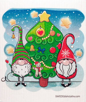 Christmas Gnomes Set of 3 (One of each design) Paper Towel Replacements | Swededishcloths