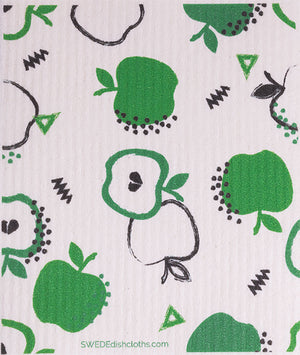 Swedish Dishcloth (Fruit Collage) Set of 4 (One of each design) Paper Towel Replacements | Swededishcloths