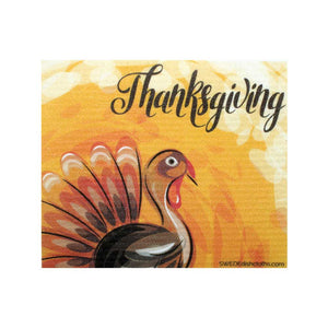 Mixed Thanksgiving "B" Set of 3 cloths (One of each design) Swedish Dishcloths ECO  Absorbent Cleaning Cloth