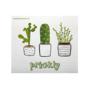 Mixed Cactus Set of 3 cloths (One of each design) Swedish Dishcloths ECO  Absorbent Cleaning Cloth