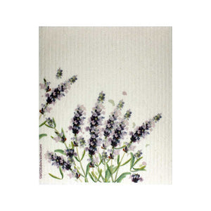 Swedish Dishcloths Mixed Purple Wildflowers Set of 3 cloths (one of each design)  Eco Friendly Absorbent Cleaning Cloth
