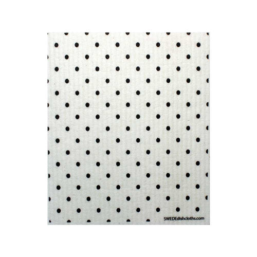 B&W Small Elipse Pattern One cloth Swedish Dishcloths | ECO Friendly Absorbent Cleaning Cloth - SWEDEdishcloths.com